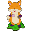 Fox Coffee Cookie