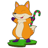 Fox candy cane