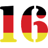 16 Numéro Jersey Allemagne