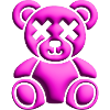 Inflated Pink Teddy Bear