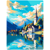 St Wolfgang Austria Vintage Travel Poster Souvenir