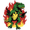 Mad T-Rex Dinosaur Roaring