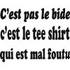 Tee shirt mal foutu