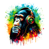 Banksy DJ Monkey Thinker
