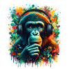 Banksy DJ Monkey Thinker