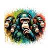 Banksy DJ Monkey Thinker