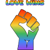 Liebe siegt Pride-Faust Regenbogen