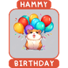 Hamster wishes Happy Birthday