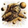 Golden spacedog
