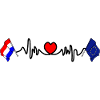 Cardio heart Flag Netherlands flag Europe