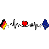 Cardio Heart Flag Germany, Europe