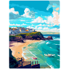 Newquay England Uk Vintage Reiseplakat Souvenir