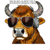 COW WITH SUNGLASSES MAMAKUHL