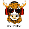 BULL WITH SUNGLASSES KUHLMUH