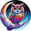 Hibou sur la Lune