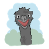 Illustration design "Emu Kisses"