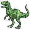 Allosaurus dinosaur - different lizard