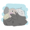 Illustrated design with vulture