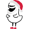 Cute Santa Claus Monster