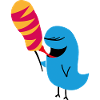 Cute monster cotton candy