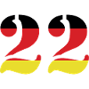 22 Number Jersey Germany