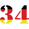 34 Number Jersey Germany