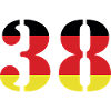 38 Numéro Jersey Allemagne