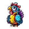 Buntes Huhn