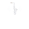 Saxophone Heartbeat Design Mélomane