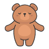 Cozy Teddy Bear Textmuster
