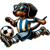 Dachshund Soccer Wiener Dog Fan