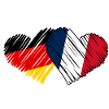 French Germany Heart France