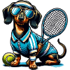 Dachshund Tennis Player Dog Owner