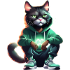 Chat Hip Hop Noir