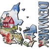 Akvarel Kort Danmark