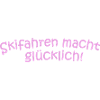 Skifahren glücklich