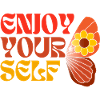 Enjoy Yourself 70ies Style Hippie Schmetterling