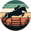 Cavalier d’équitation Cheval