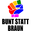 bunt statt braun