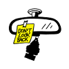 Rear-view mirror message