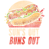Hot Dog Adult Vintage Retro Sun's