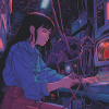 80er Jahre Anime Teen Beruhigender Hochwertiger Modedruck