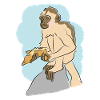 Illustrated design with monkey