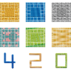 Quadrat-Mosaik 420