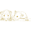 Illustrated designs with mice