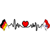 Cardio heart Flag Germany, Hesse