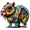 Capybara Zombie Monster Halloween