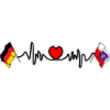 Cardio heart Flag Germany, Thuringia