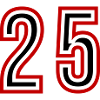 25 Number Years Jersey