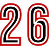 26 Number Years Jersey
